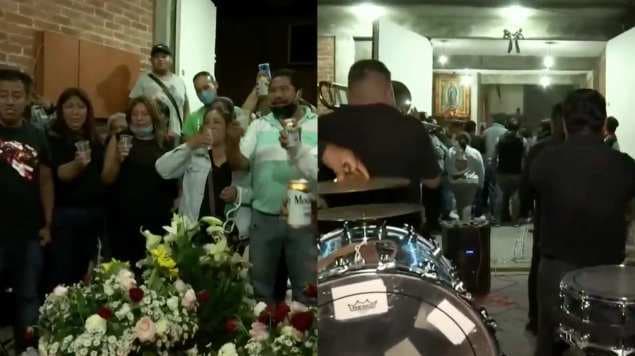 En plena cuarentena, organizan funeral con banda y fiesta a víctima por Covid-19