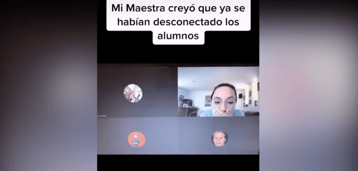 Maestra insulta a estudiantes en videollamada, olvidó cerrar su sesión