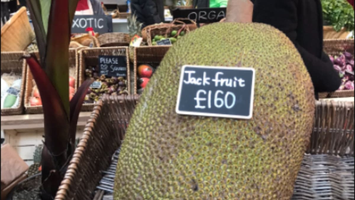 Precio de la jackfruit en el Reino Unido se vuelve viral: más de 4 mil pesos por una sola