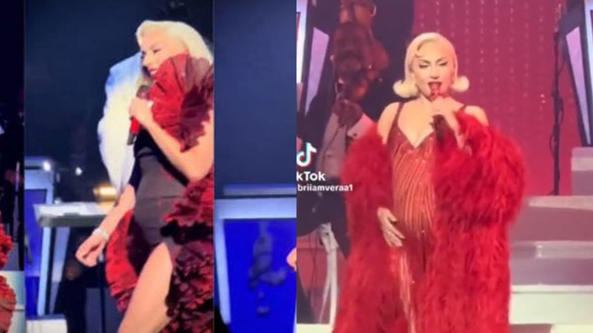 Video: ¿Lady Gaga está embarazada? La cachan en concierto con el vientre abultado