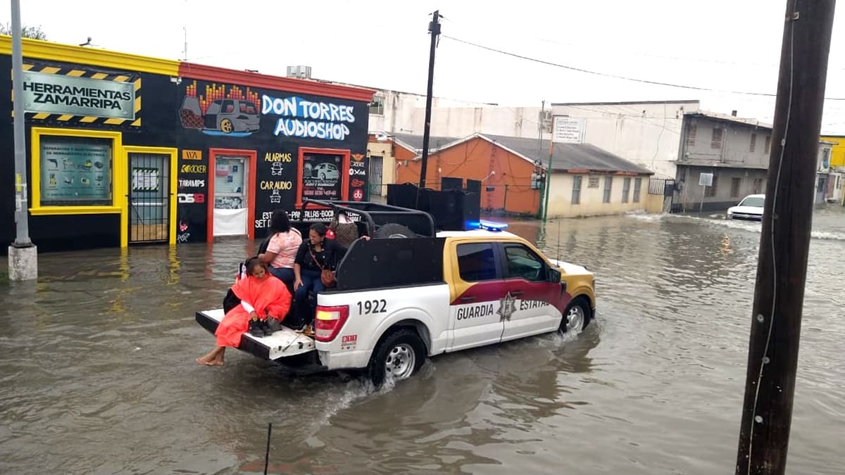 Activa Ejército Plan DNlll en Matamoros tras paso de la tormenta tropical Francine