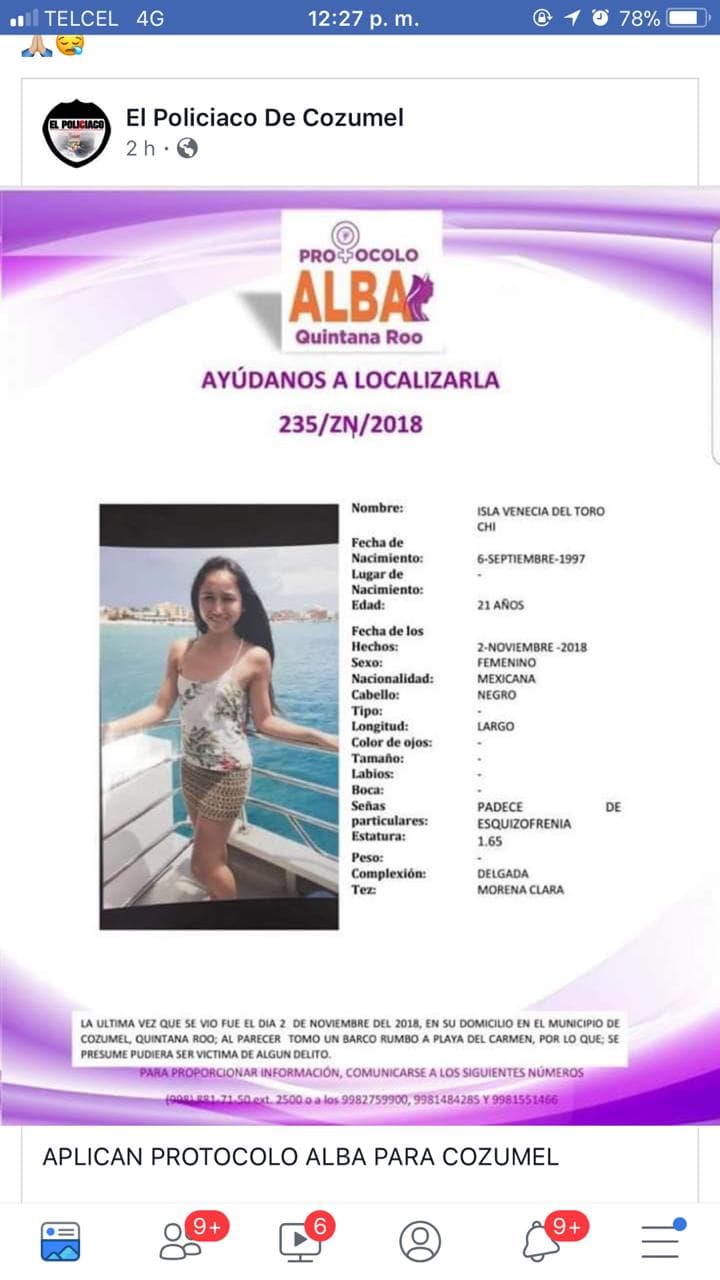 Activan Protocolo Alba en Cozumel y Cancún