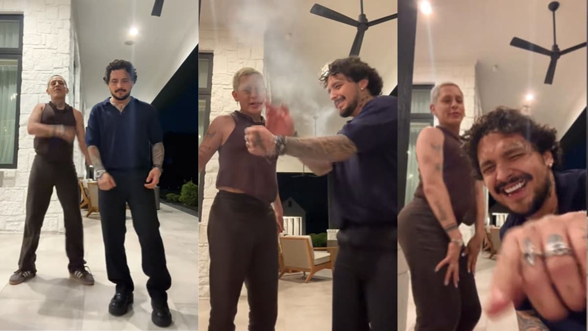 Influencer "Kunno" es criticado por "coquetear" con Christian Nodal en plena transmisión en vivo