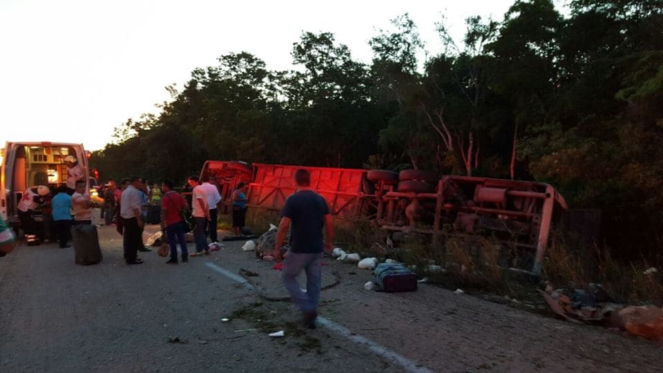 ¡Tragedia! 10 muertos por carreterazo en QRoo