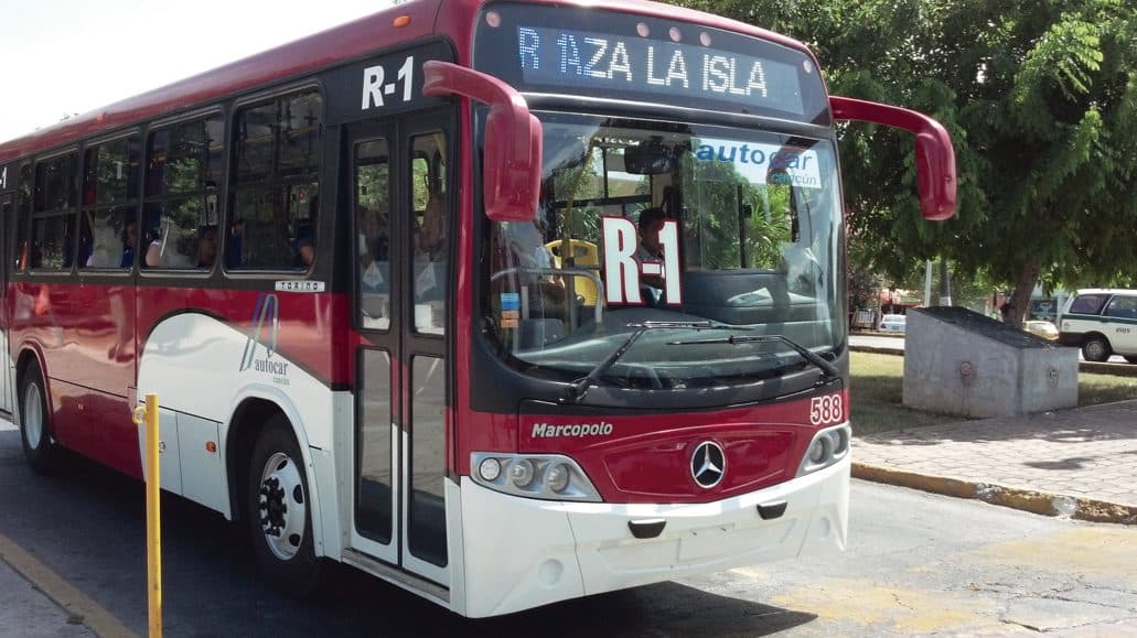 Aumenta la tarifa de transporte público en Cancún