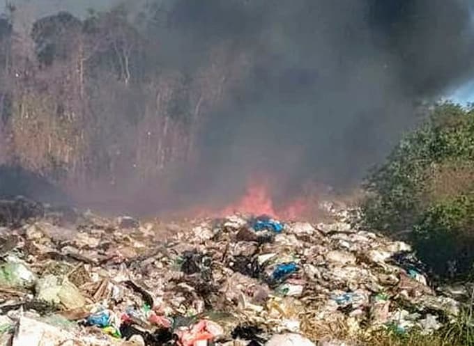 Arde nuevamente basurero de Chetumal