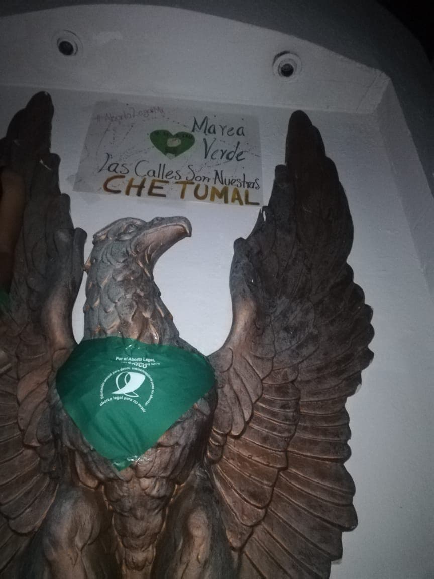 Marea Verde exige aborto legal en tres ciudades de Q. Roo