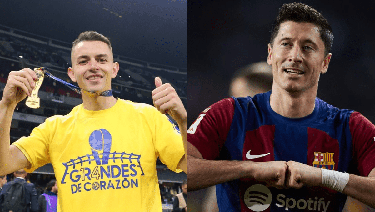 Video: Aficionado abrazó a un futbolista del Club América e ignoró a Robert Lewandowski