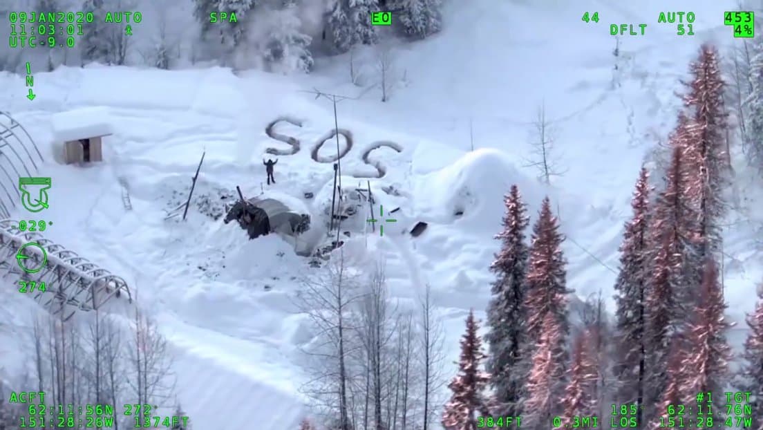 Video: Fue rescatado tras sobrevivir más de 20 días al frío de Alaska
