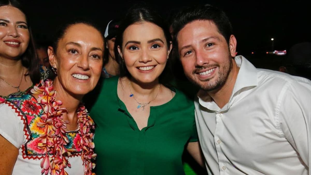 Acompaña Renán Sánchez a Claudia Sheinbaum en su gira por Quintana Roo