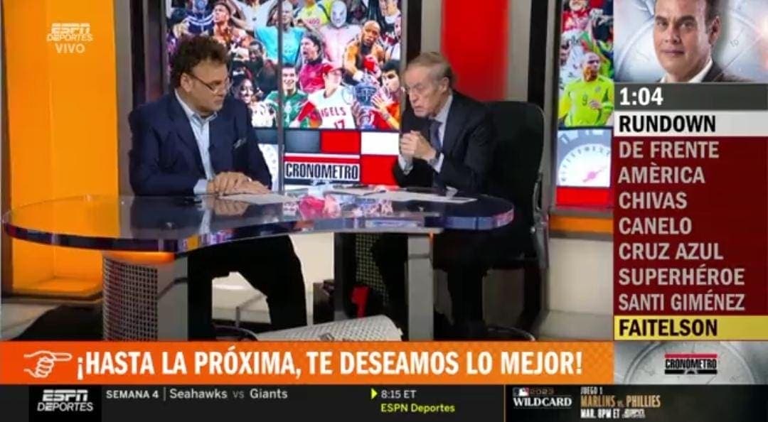 Video: José Ramón Fernández y David Faitelson se despiden tras 30 años de trabajar juntos