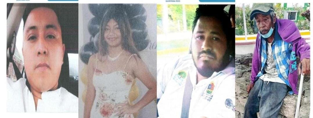 Activan cuatro fichas de búsqueda en Quintana Roo, incluida la de una menor de Chetumal